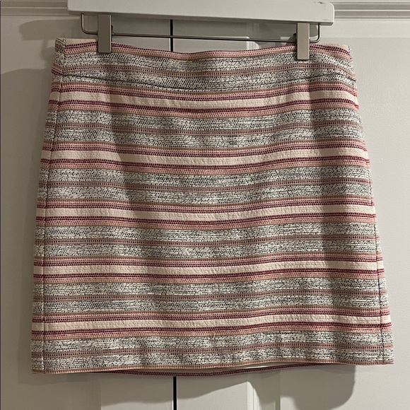 LOFT Dresses & Skirts - Striped Pink, cream and Gray Women's Skirt